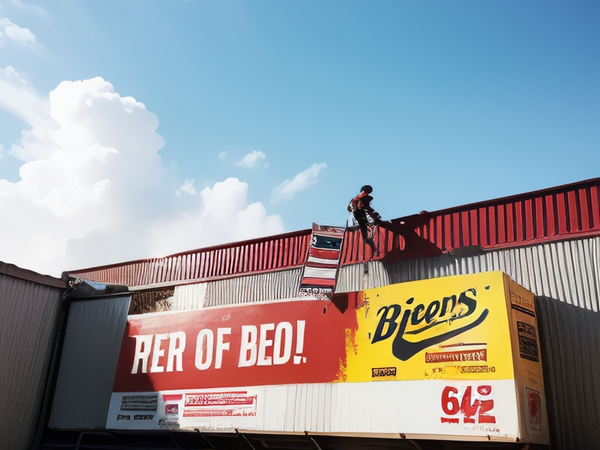 鄭州在樓頂上安裝大型噴繪廣告牌要注意安全